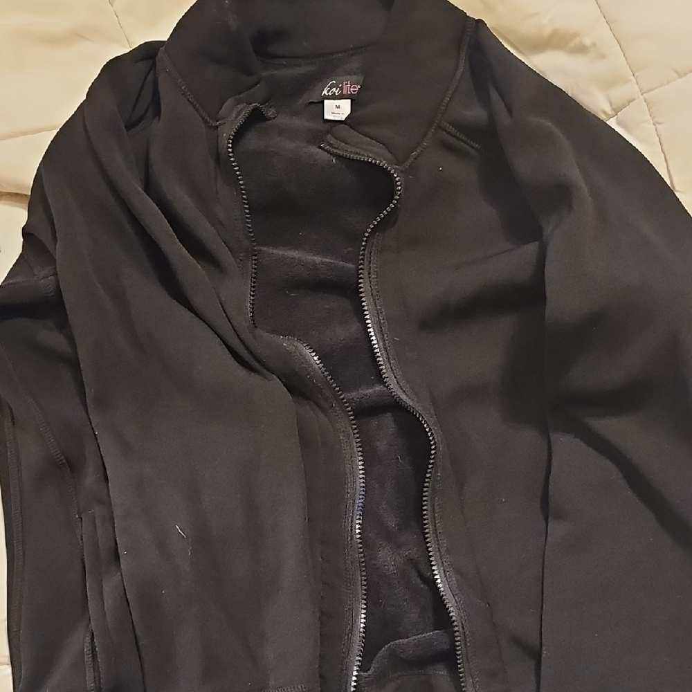 Koi Black Bomber Jacket Classic Design